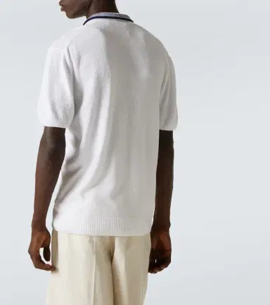 Orlebar Brown Horton cotton-blend bouclé polo shirt | Thumbnail 4