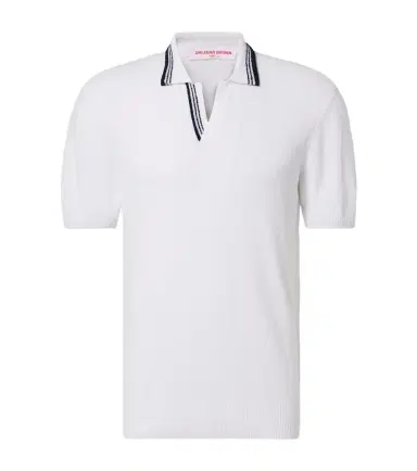 Orlebar Brown Horton cotton-blend bouclé polo shirt | Thumbnail 1