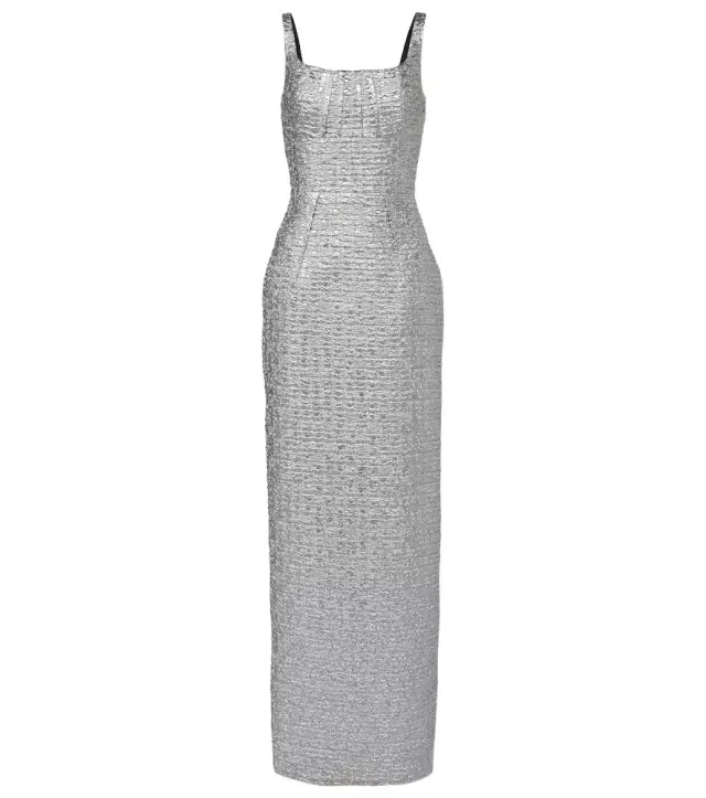 Emilia Wickstead Sharon seersucker gown