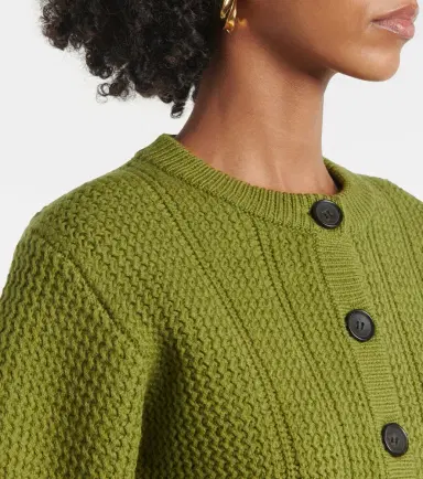 Emilia Wickstead Albert cropped wool cardigan | Thumbnail 3