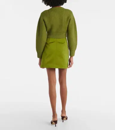 Emilia Wickstead Albert cropped wool cardigan | Thumbnail 4