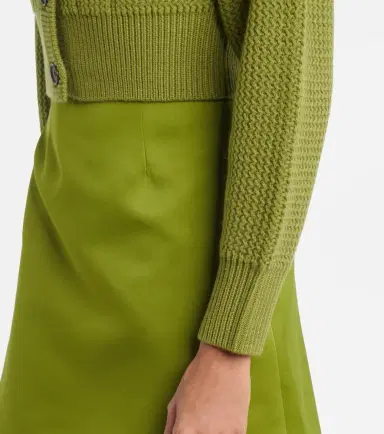 Emilia Wickstead Albert cropped wool cardigan | Thumbnail 6