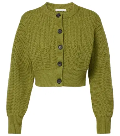 Emilia Wickstead Albert cropped wool cardigan | Thumbnail 1