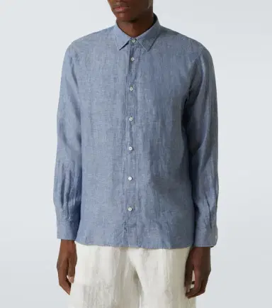 Orlebar Brown Justin linen chambray shirt | Thumbnail 3