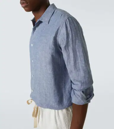 Orlebar Brown Justin linen chambray shirt | Thumbnail 5