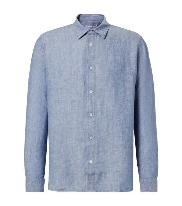 Orlebar Brown Justin linen chambray shirt