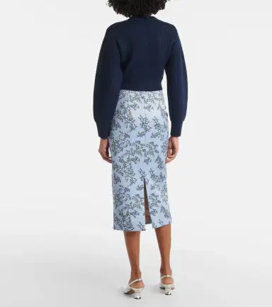 Emilia Wickstead Albert cropped wool cardigan | Thumbnail 2