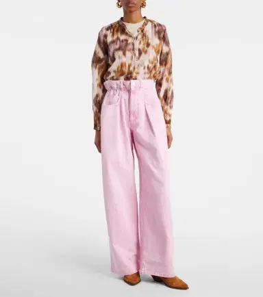 Marant Étoile Rachelle high-rise wide-leg jeans | Thumbnail 6 Marant Étoile Rachelle high-rise wide-leg jeans | Thumbnail 6