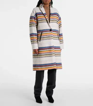 Marant Étoile Striped wool-blend coat | Thumbnail 2