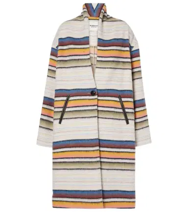 Marant Étoile Striped wool-blend coat | Thumbnail 1