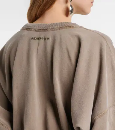 Marant Étoile Sandrina draped cotton midi dress | Thumbnail 4