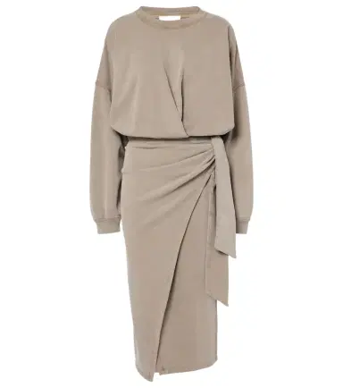 Marant Étoile Sandrina draped cotton midi dress | Thumbnail 1