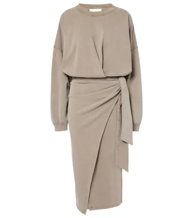 Marant Étoile Sandrina draped cotton midi dress