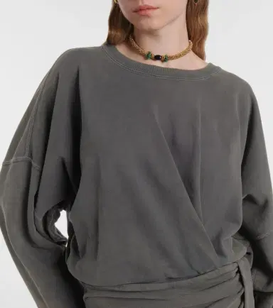 Marant Étoile Sandrina cotton jersey sweatshirt dress | Thumbnail 5