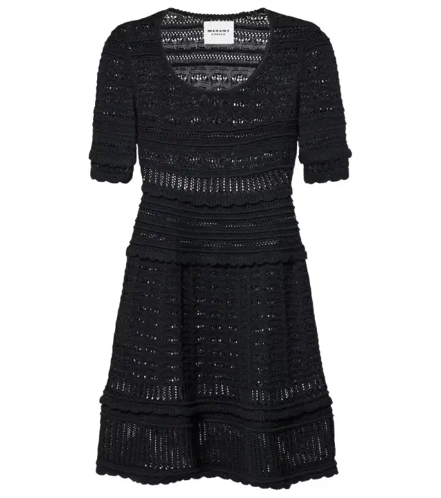 Marant Étoile Abril knitted cotton minidress