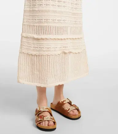 Marant Étoile Aurore knitted cotton midi dress | Thumbnail 5