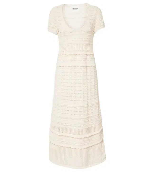Marant Étoile Aurore knitted cotton midi dress