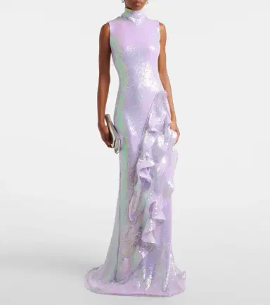 Maticevski Radiella Wave ruffled sequined gown | Thumbnail 5