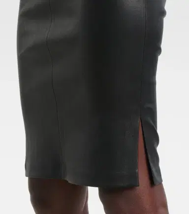 STOULS Gin leather midi skirt | Thumbnail 2 STOULS Gin leather midi skirt | Thumbnail 2