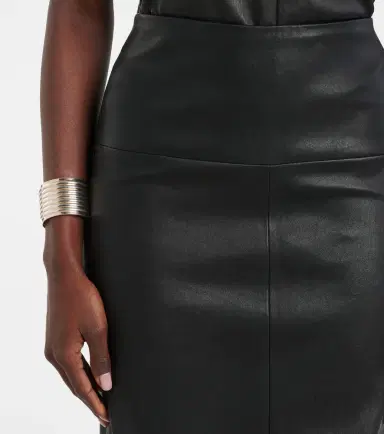 STOULS Gin leather midi skirt | Thumbnail 3 STOULS Gin leather midi skirt | Thumbnail 3