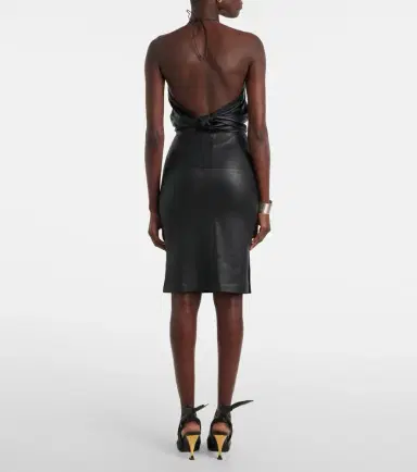 STOULS Gin leather midi skirt | Thumbnail 5 STOULS Gin leather midi skirt | Thumbnail 5