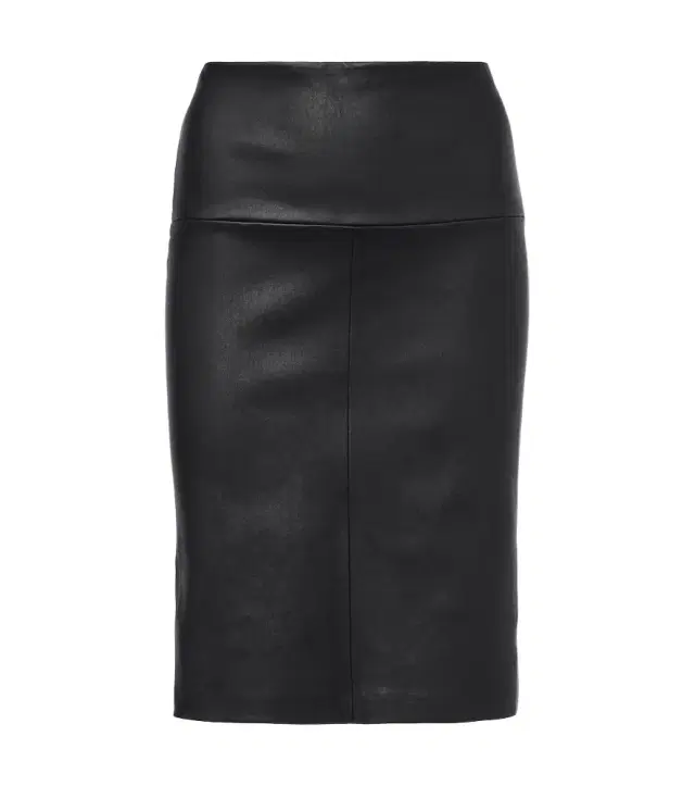 STOULS Gin leather midi skirt