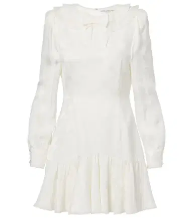 Alessandra Rich Bow-detail floral jacquard minidress | Thumbnail 1