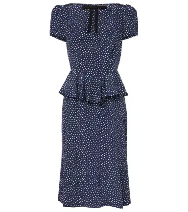Alessandra Rich Polka-dot silk midi dress | Thumbnail 1