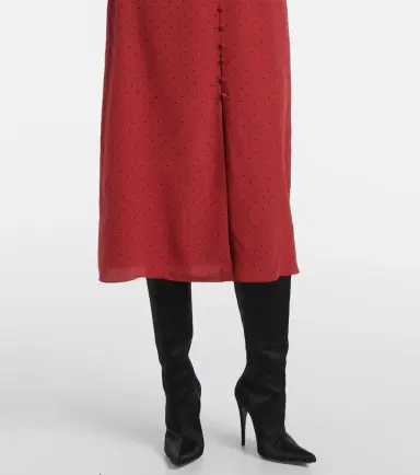 Alessandra Rich Polka-dot silk midi dress | Thumbnail 3