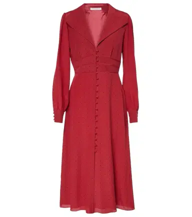 Alessandra Rich Polka-dot silk midi dress | Thumbnail 1