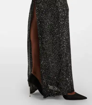 Alessandra Rich Sequined open-back gown | Thumbnail 2