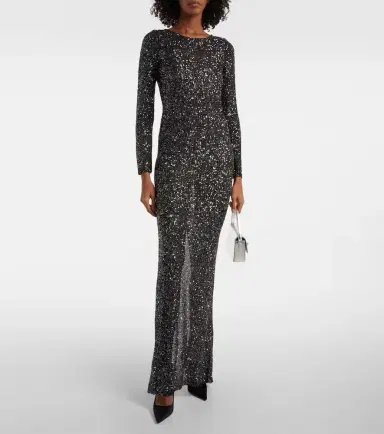 Alessandra Rich Sequined open-back gown | Thumbnail 5