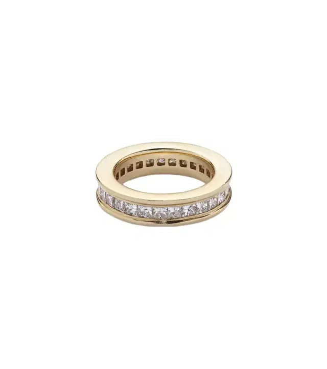 Octavia Elizabeth Ivy Eternity 18kt gold ring with diamonds