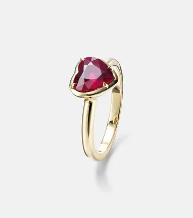 Anita Ko Heart 18kt gold ring with ruby | Thumbnail 3