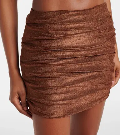 Jade Swim Thea ruched terry miniskirt | Thumbnail 4