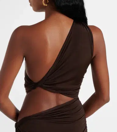 JADE SWIM Yana cutout one-shoulder maxi dress | Thumbnail 4