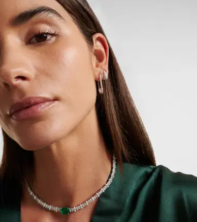Anita Ko 18kt white gold safety pin single earring with diamonds | Thumbnail 4 Anita Ko 18kt white gold safety pin single earring with diamonds | Thumbnail 4