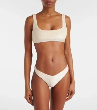 JADE SWIM Rounded Edges terry bikini top | Thumbnail 2