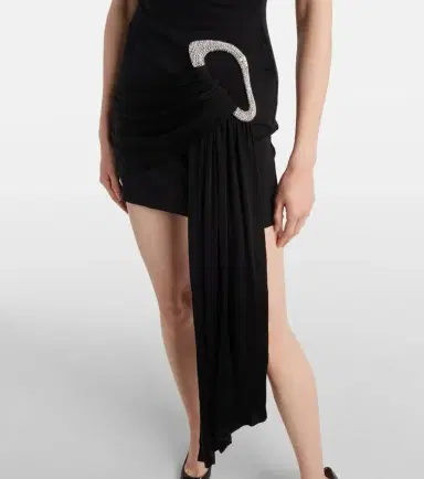 David Koma Embellished draped jersey minidress | Thumbnail 5