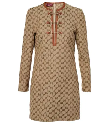 Gucci Horsebit GG canvas minidress | Thumbnail 1 Gucci Horsebit GG canvas minidress | Thumbnail 1