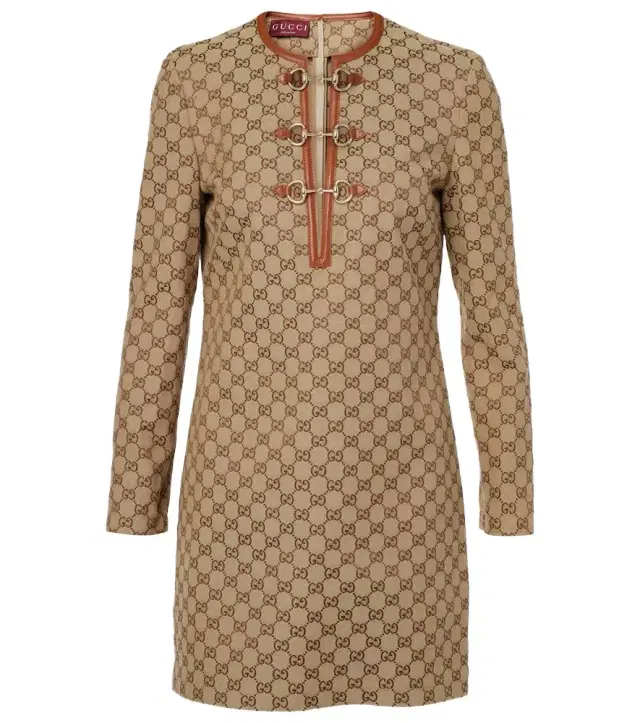 Gucci Horsebit GG canvas minidress