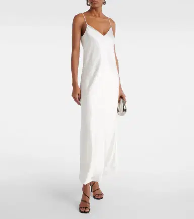 Galvan Satin slip dress | Thumbnail 3