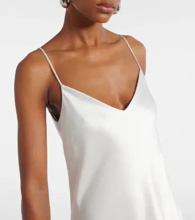 Galvan Satin slip dress | Thumbnail 5