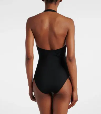 Gucci Web Stripe logo halterneck swimsuit | Thumbnail 2