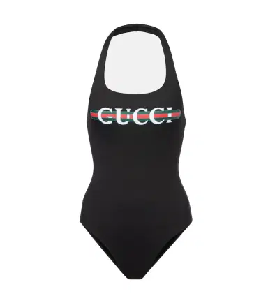Gucci Web Stripe logo halterneck swimsuit | Thumbnail 1