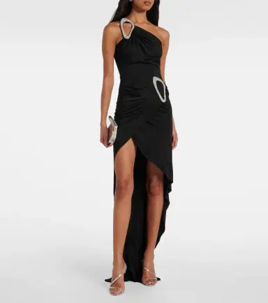 David Koma Embroidered asymmetric gown | Thumbnail 4 David Koma Embroidered asymmetric gown | Thumbnail 4