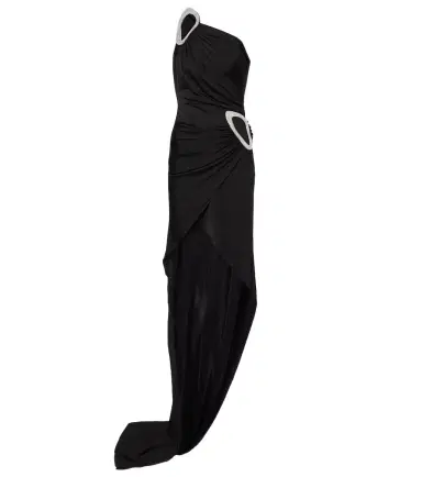 David Koma Embroidered asymmetric gown | Thumbnail 1 David Koma Embroidered asymmetric gown | Thumbnail 1