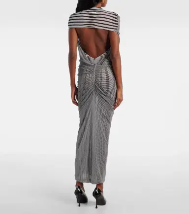 Jean Paul Gaultier Body Morphing draped tulle maxi dress | Thumbnail 4