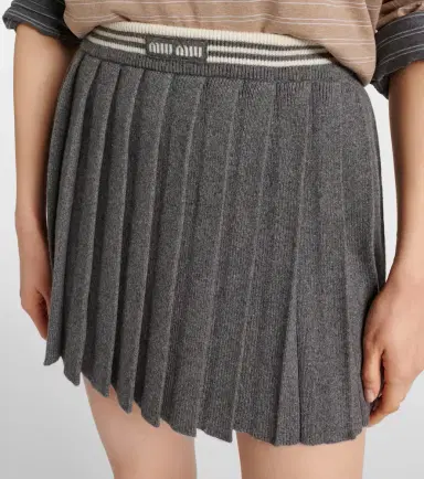 Miu Miu Cashmere and wool miniskirt | Thumbnail 3 Miu Miu Cashmere and wool miniskirt | Thumbnail 3