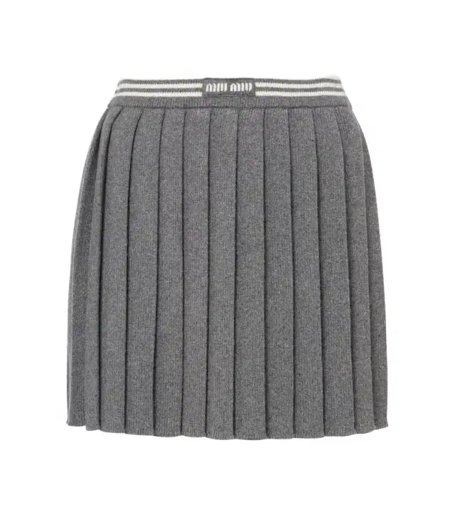 Cashmere and wool miniskirt